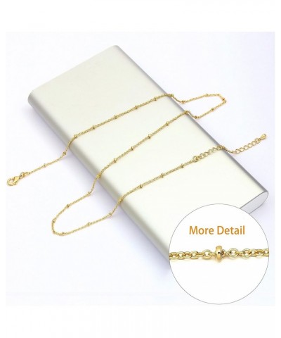 18k Gold Plated Satellite Chain Gold Snake Chain Necklace Gold Paperclip Chain Necklace Cuban Link Necklace Thin Gold Chain N...