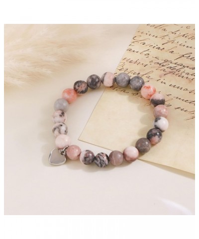 Birthday Gifts for Women Natural Stone Beaded Bracelet Sweet Birthday Gift for Women Girls Bestie Sister Granddaughter Daught...