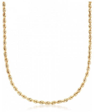 5.5mm 14kt Yellow Gold Rope-Chain Necklace 24.0 Inches $738.00 Necklaces