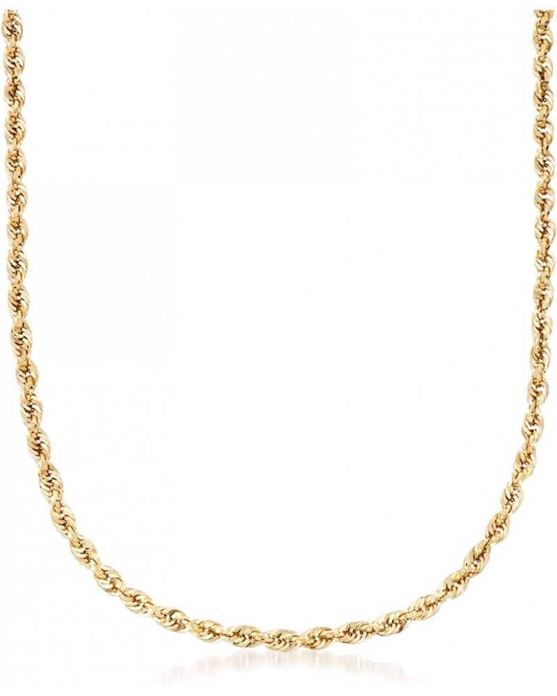 5.5mm 14kt Yellow Gold Rope-Chain Necklace 24.0 Inches $738.00 Necklaces