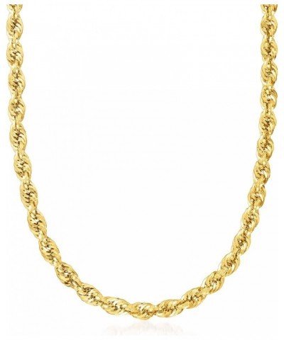 5.5mm 14kt Yellow Gold Rope-Chain Necklace 24.0 Inches $738.00 Necklaces