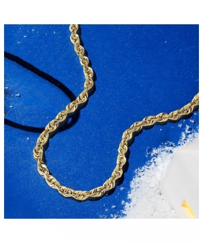 5.5mm 14kt Yellow Gold Rope-Chain Necklace 24.0 Inches $738.00 Necklaces