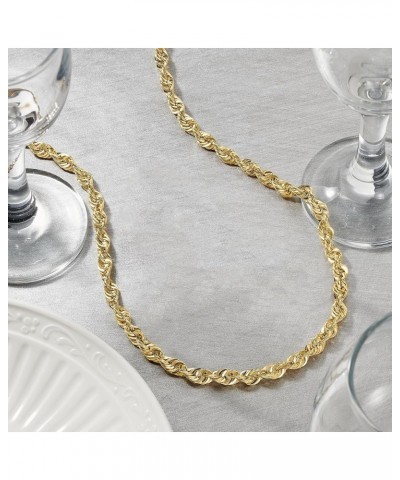 5.5mm 14kt Yellow Gold Rope-Chain Necklace 24.0 Inches $738.00 Necklaces