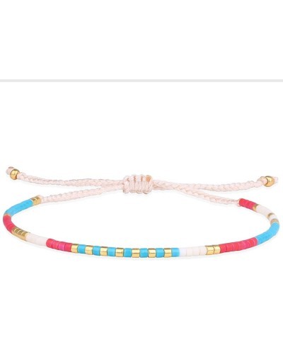 Miyuki Beaded Friendship Bracelets Thin Rope Bracelets Women Handmade Wrap Bracelets Jewelry Red $9.87 Bracelets