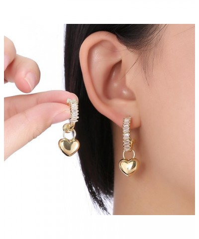 18K Chunky Hoop Earrings for Women Trendy Lightweight Waterdrop Huggie Earring Silver Gold Bottega Dupes Earrings for Girls h...