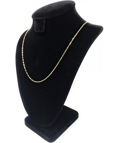 14K Yellow, White OR Tricolor Solid Gold 1.5mm Singapore Chain Necklace with Lobster Clasp Yellow Gold 18.0 Inches $72.57 Nec...