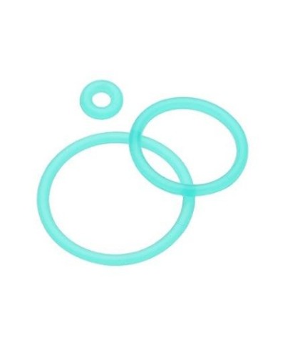 Hypo-Allergenic Replacement Silicone O-Ring (Pack of 10) 16mm Turquoise $8.47 Body Jewelry