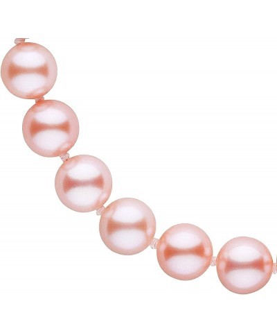 14K Gold AAAA Pink Freshwater Cultured Pearl Silk-Knotted Strand Bracelet with Fishhook Clasp - Choice of Pearl Size, Bracele...