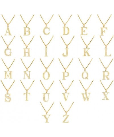 10K Yellow Gold Diamond Cut A to Z Alphabet Initial Letter Charm Necklace Pendant (Small Size) S $52.50 Pendants