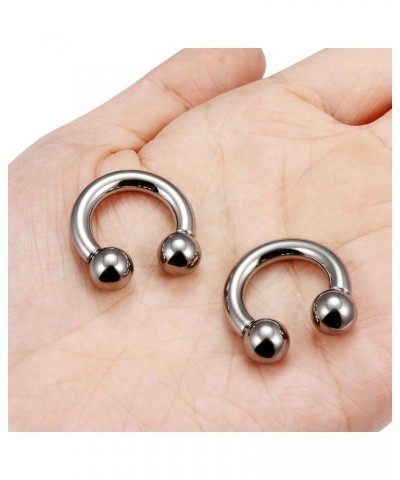 8G 6G Titanium Septum Ring Gauges Plug Tunnel Earring Stretching kit 8 Gauge Hypoallergenic Lobe Hoop Earring Medical Implant...