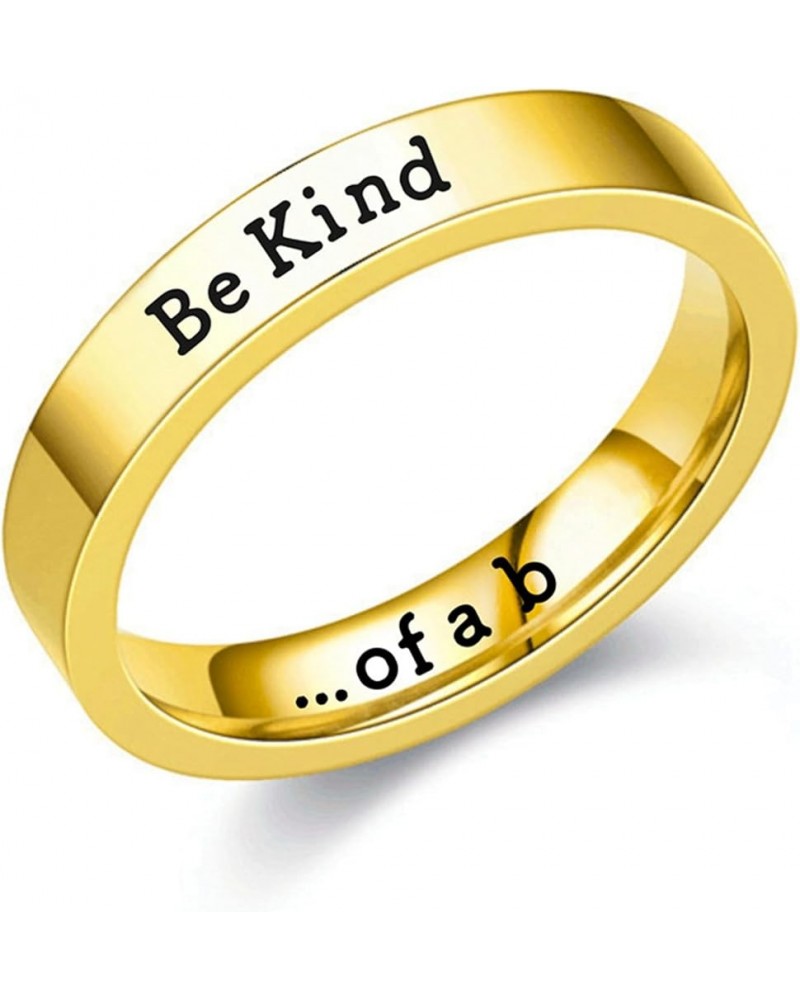 Be Kind of a B Ring for Women Be Kind Ring Stainless Steel Inspirational Ring Motivational Band Ring for Best Friend Friendsh...