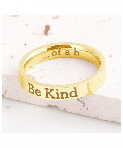 Be Kind of a B Ring for Women Be Kind Ring Stainless Steel Inspirational Ring Motivational Band Ring for Best Friend Friendsh...