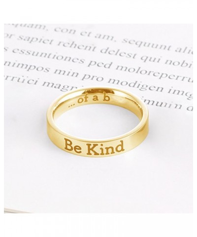 Be Kind of a B Ring for Women Be Kind Ring Stainless Steel Inspirational Ring Motivational Band Ring for Best Friend Friendsh...