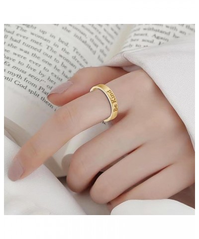 Be Kind of a B Ring for Women Be Kind Ring Stainless Steel Inspirational Ring Motivational Band Ring for Best Friend Friendsh...