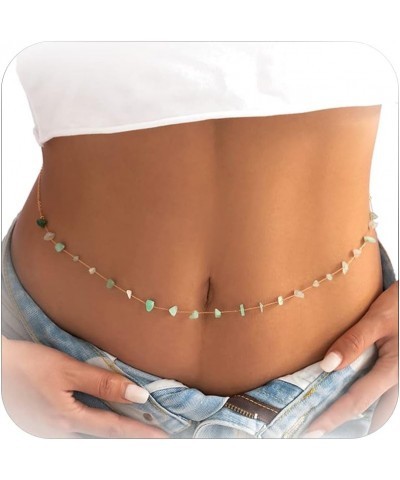 Waist Chain Body Chain Jewelry for Women Belly Chain for Teen Girls Summer Beach Jewelry for Teen Girls H $7.79 Body Jewelry