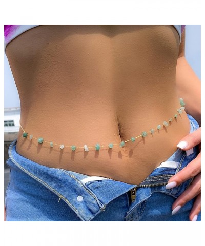 Waist Chain Body Chain Jewelry for Women Belly Chain for Teen Girls Summer Beach Jewelry for Teen Girls H $7.79 Body Jewelry