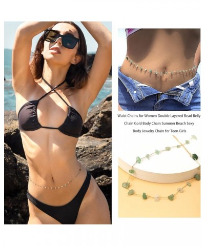 Waist Chain Body Chain Jewelry for Women Belly Chain for Teen Girls Summer Beach Jewelry for Teen Girls H $7.79 Body Jewelry