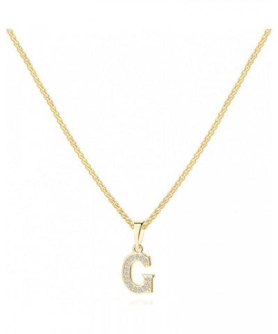 Initial Necklace,24K Gold Plated Letter Necklace for Women,A-Z Pendant Necklace G $8.54 Necklaces