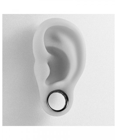 Hollow Out Comfortable and Lightweight Ear Gauges Plugs Tunnels Stretcher Expander 2g 0g 00g Piecing 16mm(5/8") Black $9.23 O...