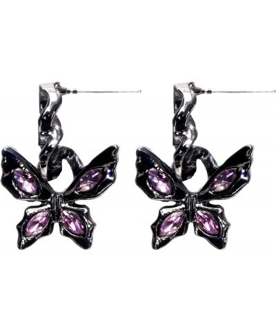 Butterfly Earrings Sweet Cool Style Dark Butterfly Drop & Dangle Earrings for Women and Girls Fashion Jewelry Gifts Butterfly...