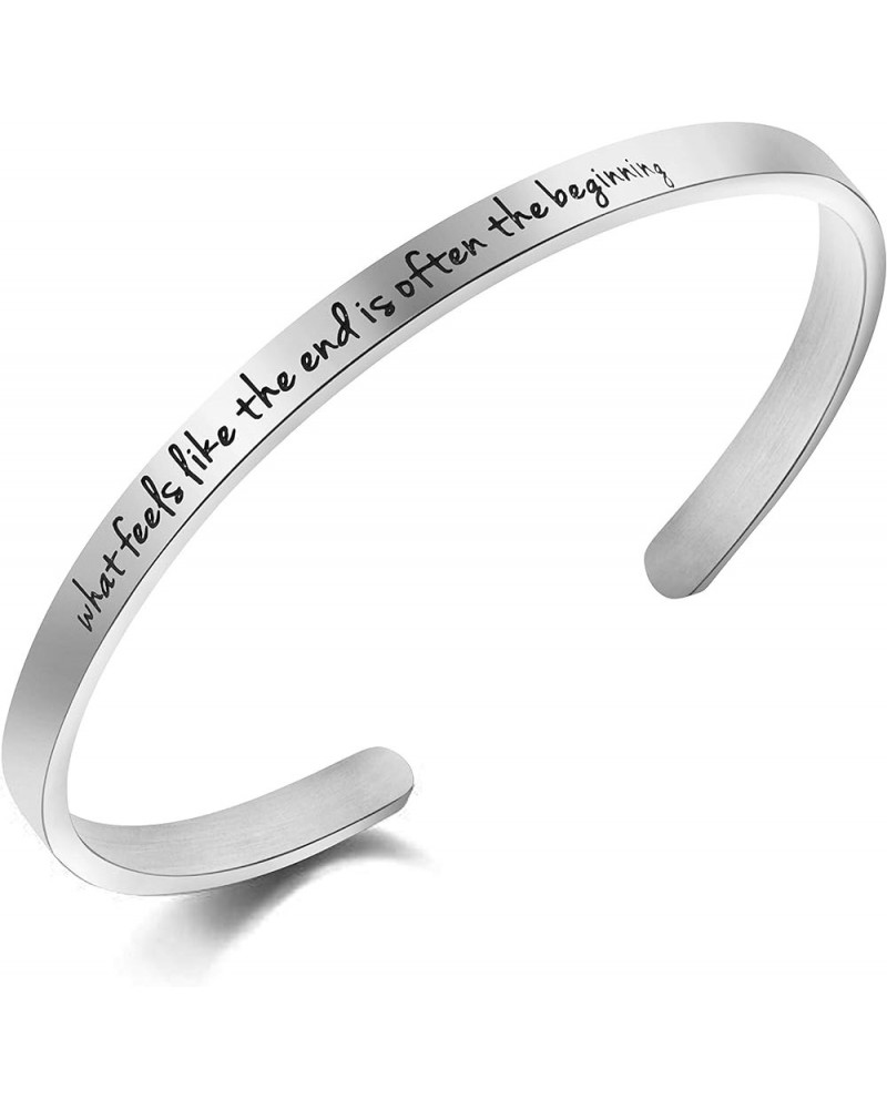 Inspirational Encouragement Motivational Bracelets for Women Engraved Jewelry Birthday Christmas Gift for Her Teen Girls What...