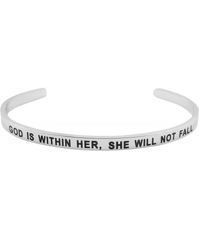 Inspirational Cuff Bracelets for Women and Teen Girls, Engraved Bracelets with Quotes and Sayings, Encouragement Jewelry Gift...