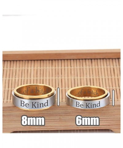 Be Kind Ring Be Kind of A Bitch Ring Be Kind...of A Bitch Spinner Ring Stainless Steel Spinner Ring Fidget Ring Anxiety Rings...