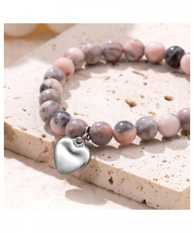 Get Well Soon Gifts for Women,8mm Anti-Anxiety Healing Inspirational Bracelets,Stress Relief Natural Stone Stretch Bracelets ...