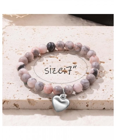 Get Well Soon Gifts for Women,8mm Anti-Anxiety Healing Inspirational Bracelets,Stress Relief Natural Stone Stretch Bracelets ...