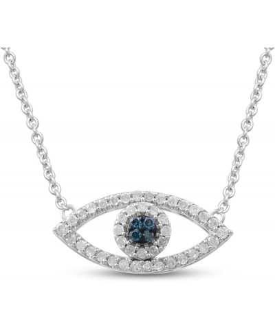 Diamond Necklace Pendants with Cross, Heart, Hamsa, Anchor, Evil Eye, Star Options Evil Eye $37.56 Necklaces