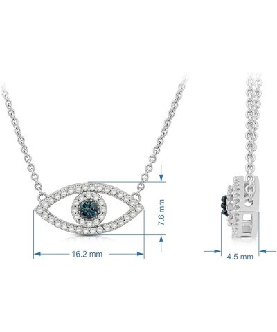 Diamond Necklace Pendants with Cross, Heart, Hamsa, Anchor, Evil Eye, Star Options Evil Eye $37.56 Necklaces