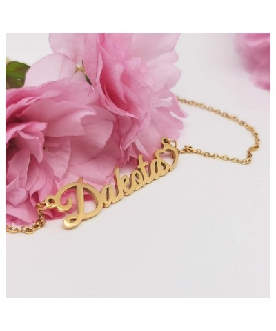 Love Heart Name Necklace Personalized Script Cursive Name Gold Jewelry Birthday Gift for Women Ellie $10.61 Necklaces