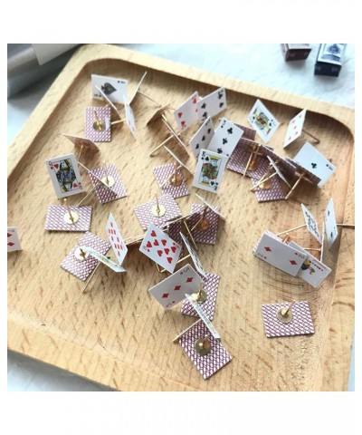 1-8Pairs Mini Tiny Little Poker Playing Cards Earrings Clock Hearts Dangle Earrings Clubs Spades Drop Earrings for Women Girl...