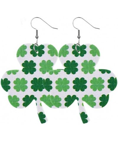 St Patrick's Day Earrings Green Clover Earrings Green Lucky Clover Happy Patrick's St Patrick's Decoration St Patricks Day A ...