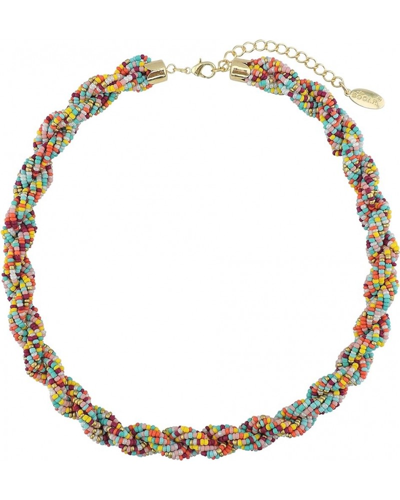 Fashion Seed Beads Statement Collar Necklace for Women (NK-10408) mix2 $8.66 Necklaces