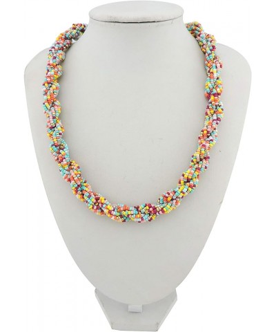 Fashion Seed Beads Statement Collar Necklace for Women (NK-10408) mix2 $8.66 Necklaces