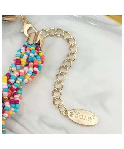 Fashion Seed Beads Statement Collar Necklace for Women (NK-10408) mix2 $8.66 Necklaces