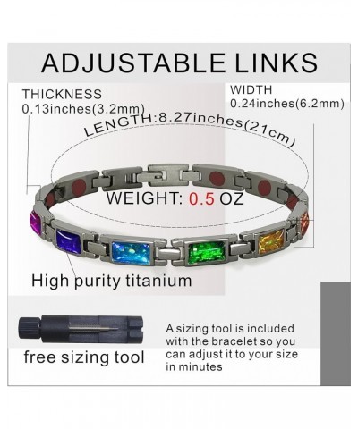 Titanium Bracelets for women trendy,Healing Bracelets for Women, Adjustable Bracelet for Women,Packaged with Jewelry Box,Gift...