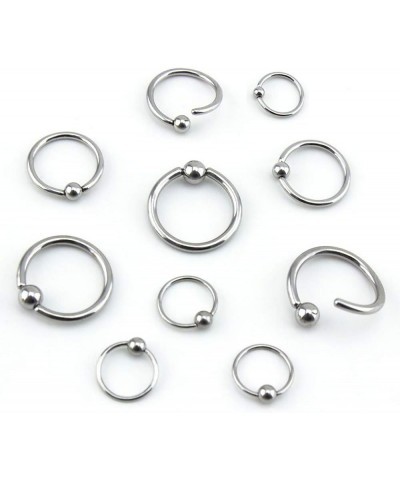 10 PC 18G 20G 16G 1/4" 5/16" 3/8" Fixed Ball Steel Captive Bead Ring CBR Body Jewelry 20G | 5/16" (8mm) $17.09 Body Jewelry