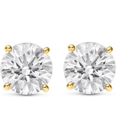 3/4-5 IGI Certified LAB-GROWN Round Cut Diamond Earrings 4 Prong Push Back Value Collection (H-I COLOR, VS1-VS2 CLARITY) Yell...