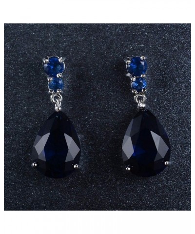 Earrings Drop Shaped Rhinestones Earrings Exquisite Dangle Earrings Party Jewelry Accessories for Women,Purple Blue $3.27 Ear...