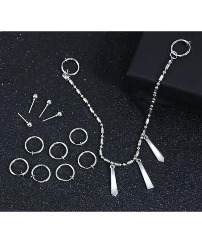 Miyamura Izumi Earring and Lip Studs with Figure Keychain Horimiya Cosplay Costume Ear Clips Studs Accessories $9.66 Earrings