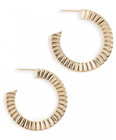 Jewelry Women's Hannah 1.5" Hoops Gold $43.45 Earrings