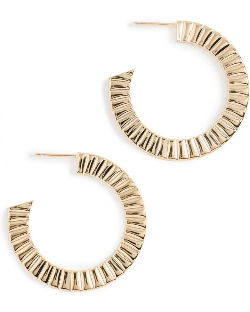 Jewelry Women's Hannah 1.5" Hoops Gold $43.45 Earrings