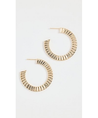 Jewelry Women's Hannah 1.5" Hoops Gold $43.45 Earrings