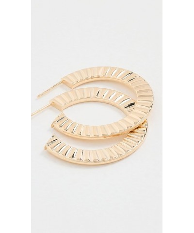 Jewelry Women's Hannah 1.5" Hoops Gold $43.45 Earrings