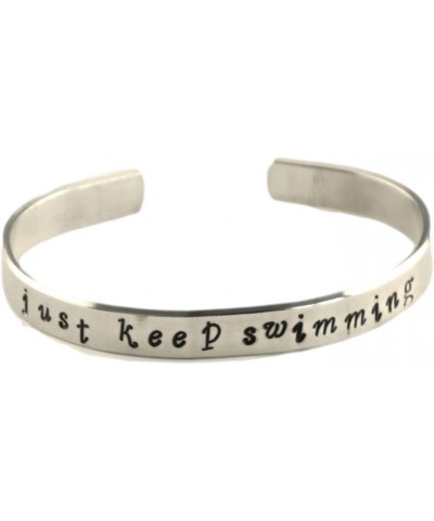 Just Keep Swimming - Finding Nemo Inspired - Aluminum Cuff Bracelet $12.11 Bracelets