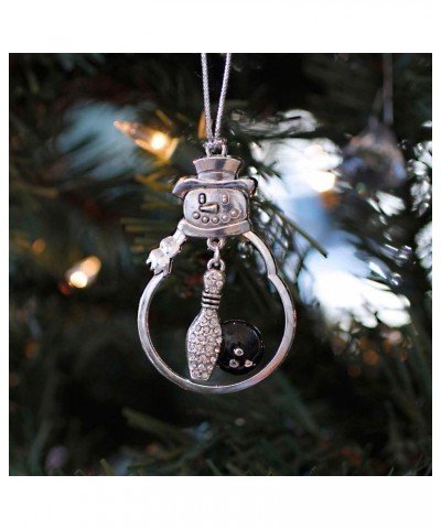 2.0 Carat Galloping Horse Charm Ornament - Silver Customized Charm Snowman Ornament with Cubic Zirconia Jewelry Bowling $11.1...