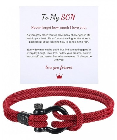 To My Son Bracelet from Mom, Inspirational Son Gifts from Mom And Dad, Birthday Gift Back to School First Day of School Gifts...